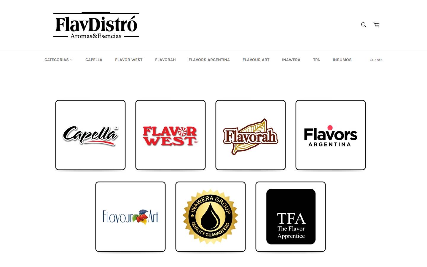 flavdistro.com homepage screenshot