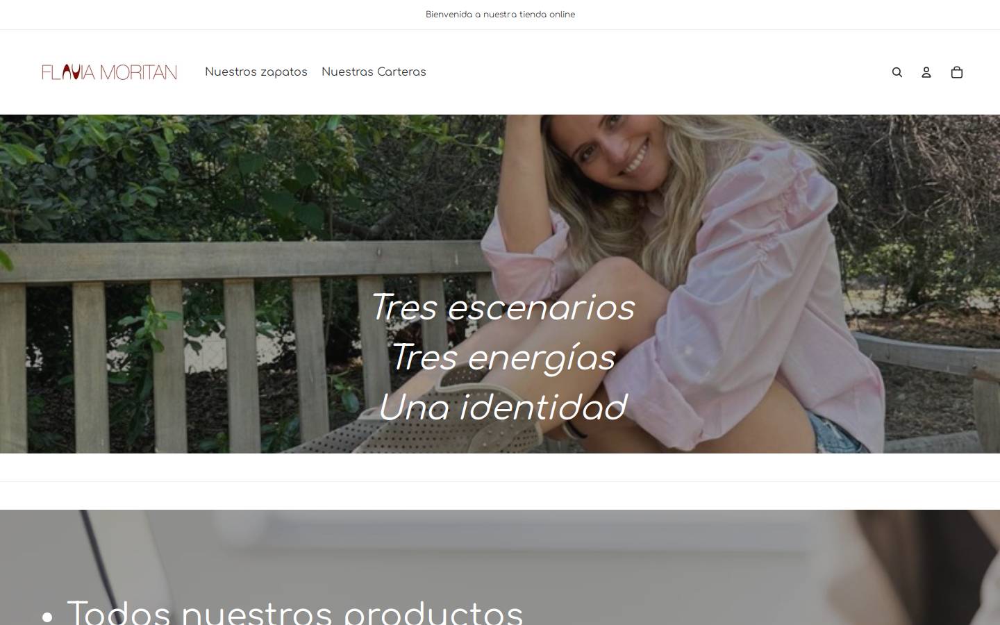 flaviamoritan.com homepage screenshot