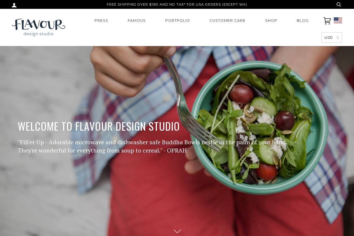 flavourdesign.com homepage screenshot