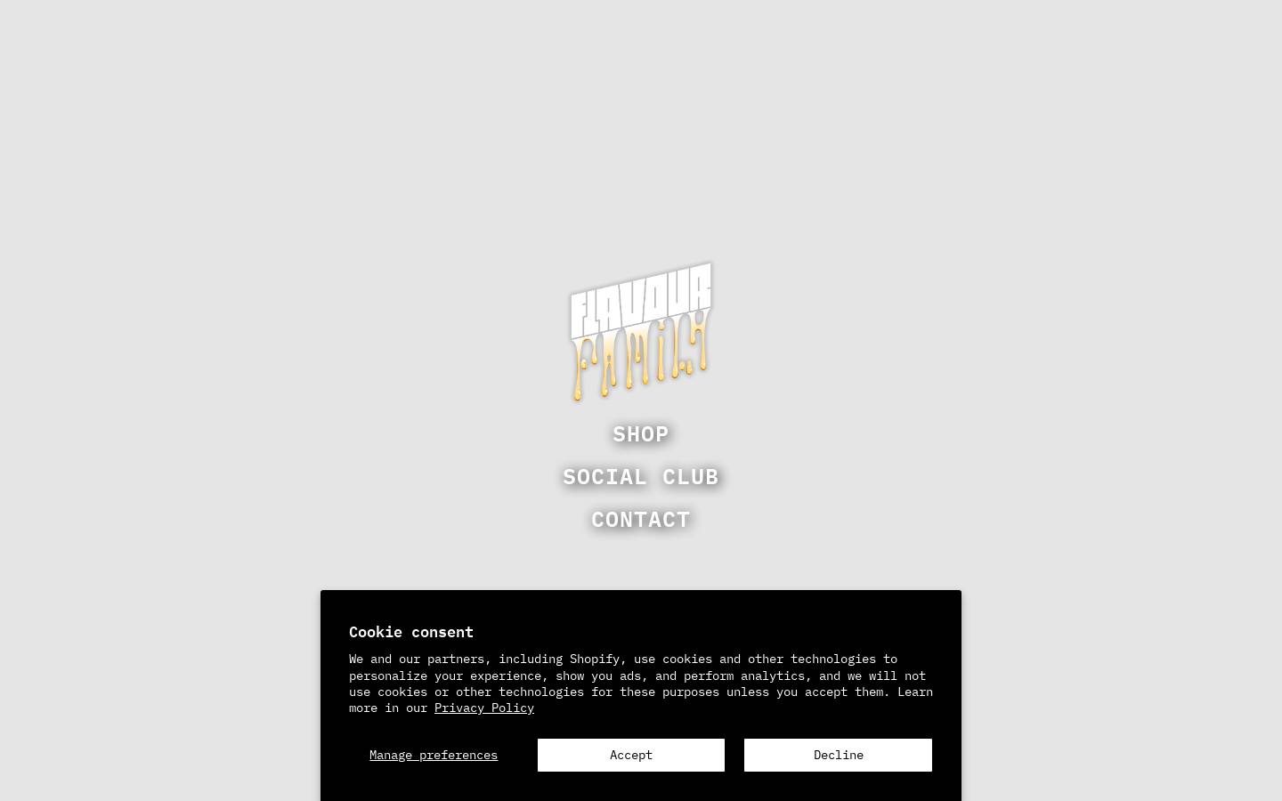 flavourfamily.com homepage screenshot