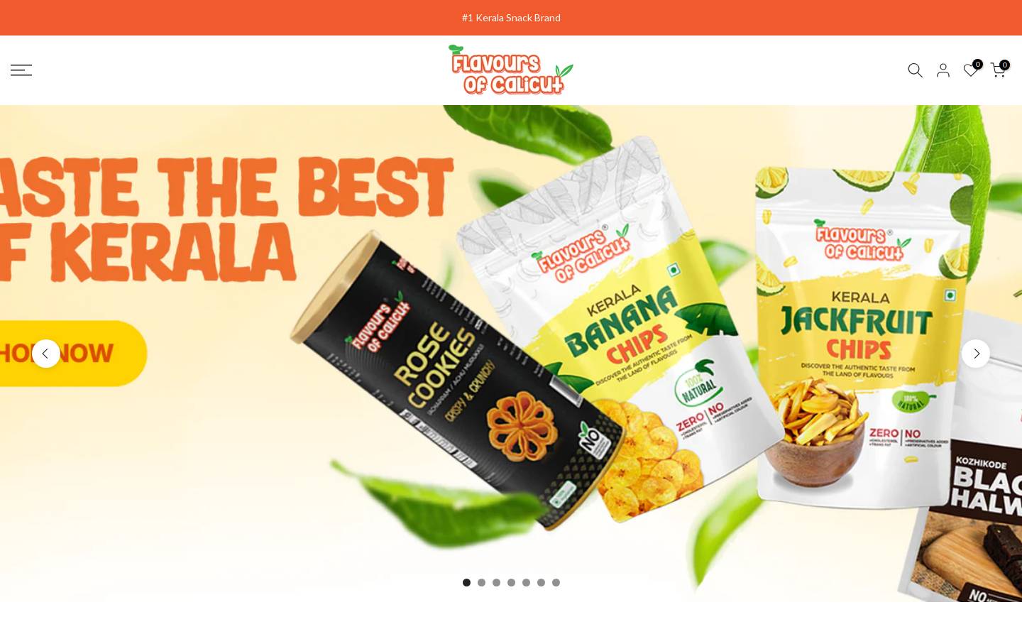 flavoursofcalicut.com homepage screenshot