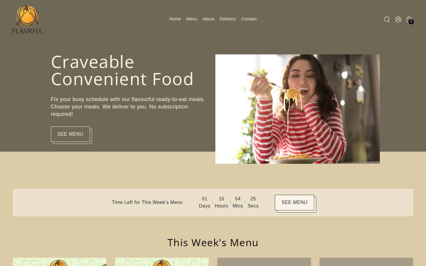 flavrfix.com homepage screenshot