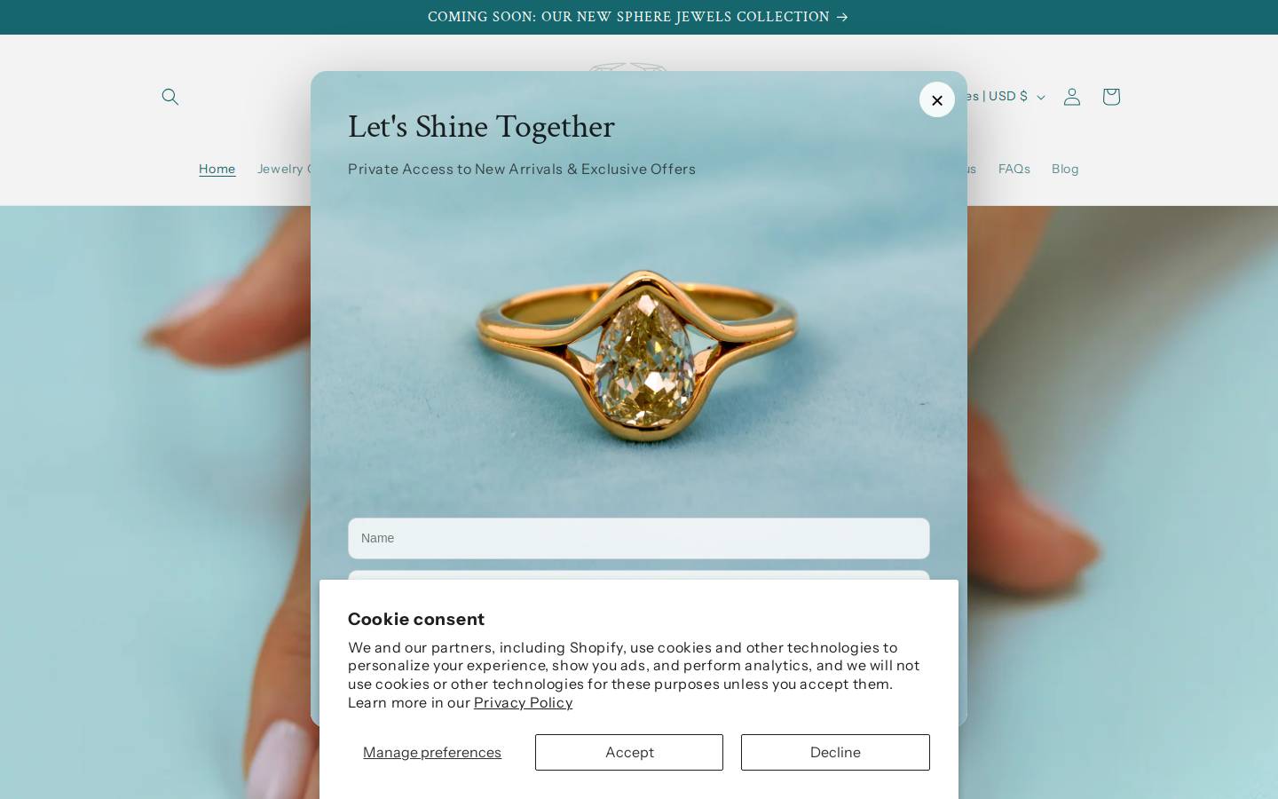 Flawlesscarat homepage screenshot