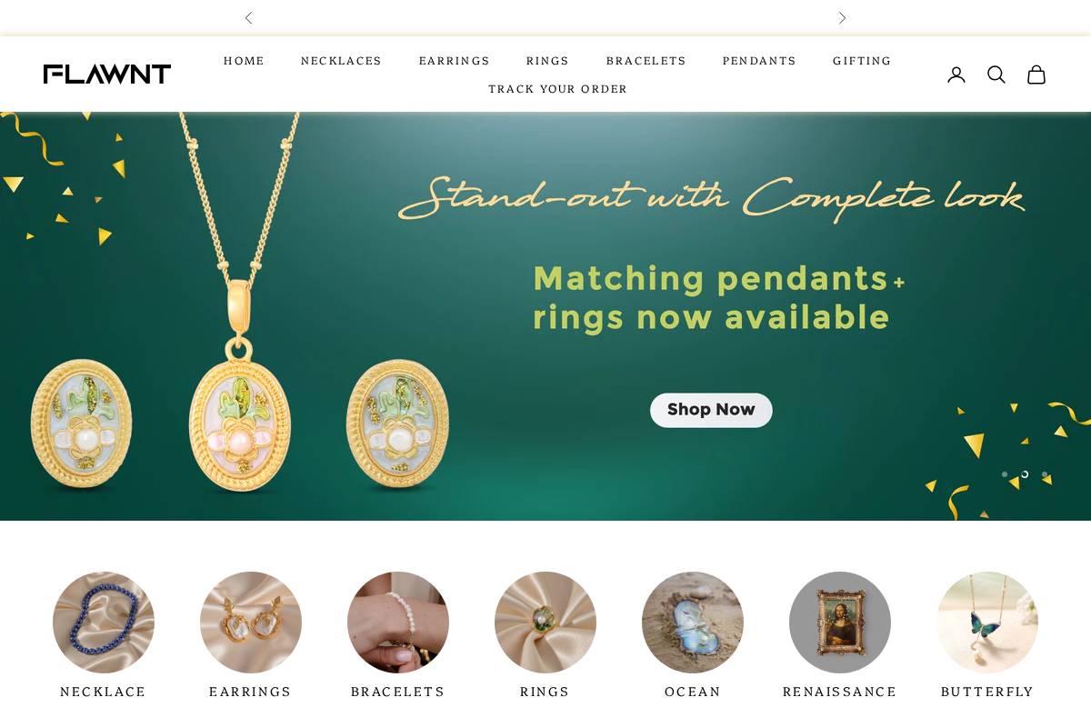 flawnt.store homepage screenshot