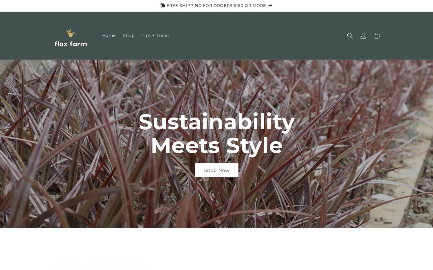 flaxfarm.co.nz homepage screenshot