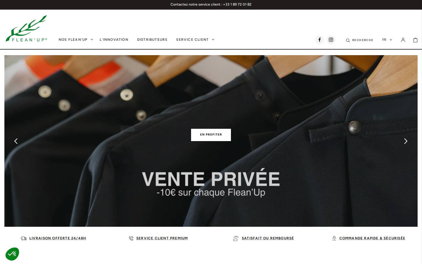 fleanup-coiffure.fr homepage screenshot