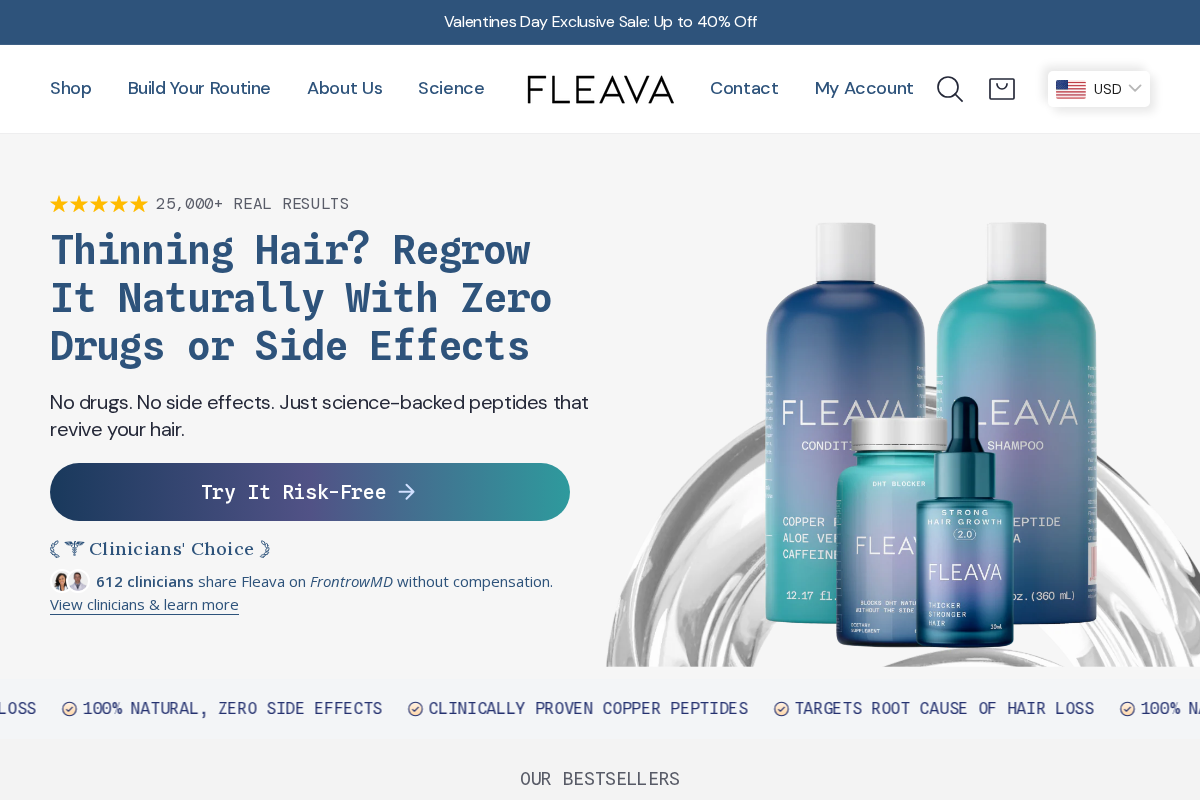 fleava.shop homepage screenshot