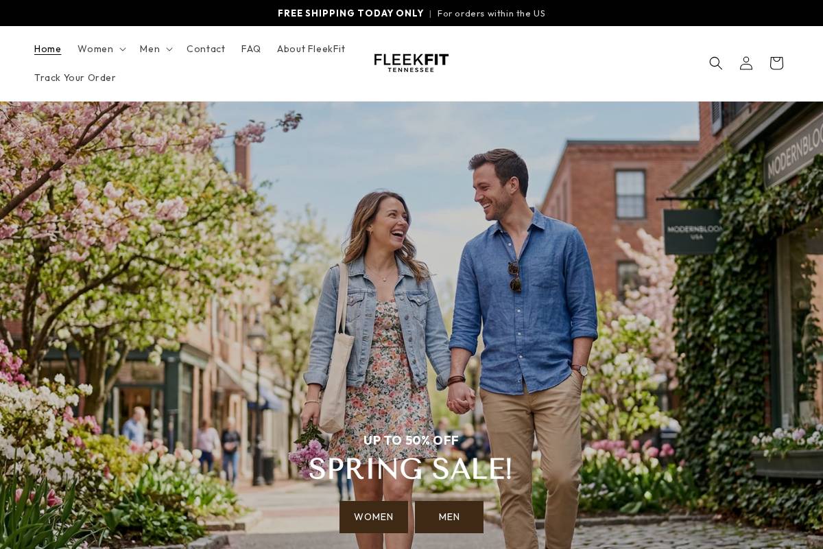Fleek Fit homepage screenshot