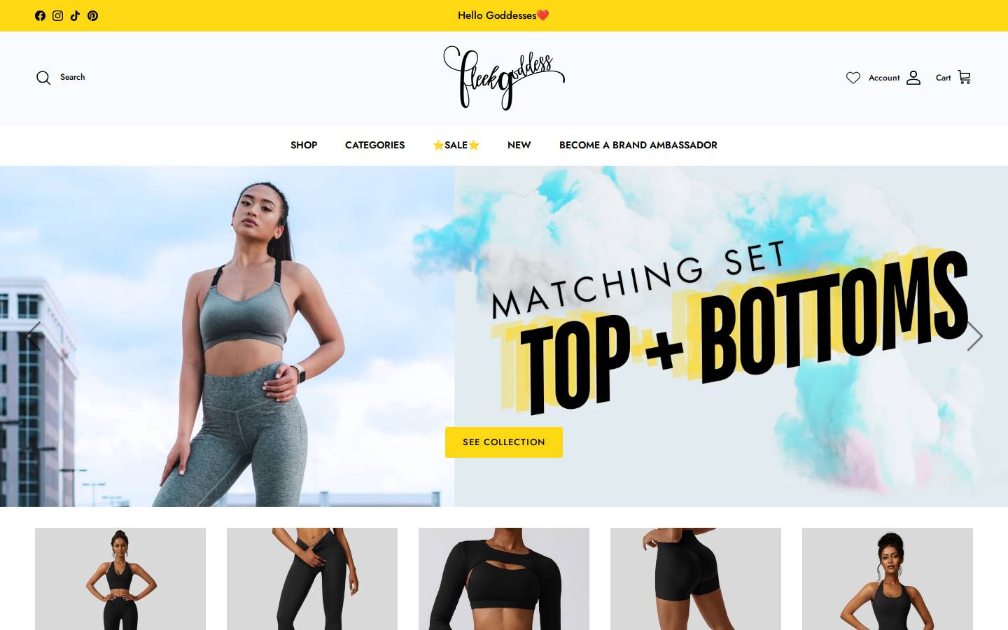 fleekgoddess.com homepage screenshot