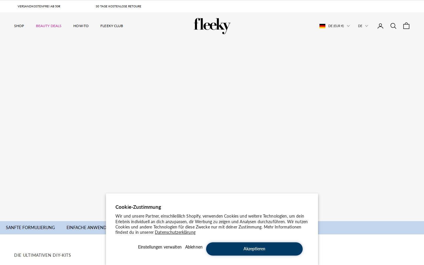 fleeky.de homepage screenshot