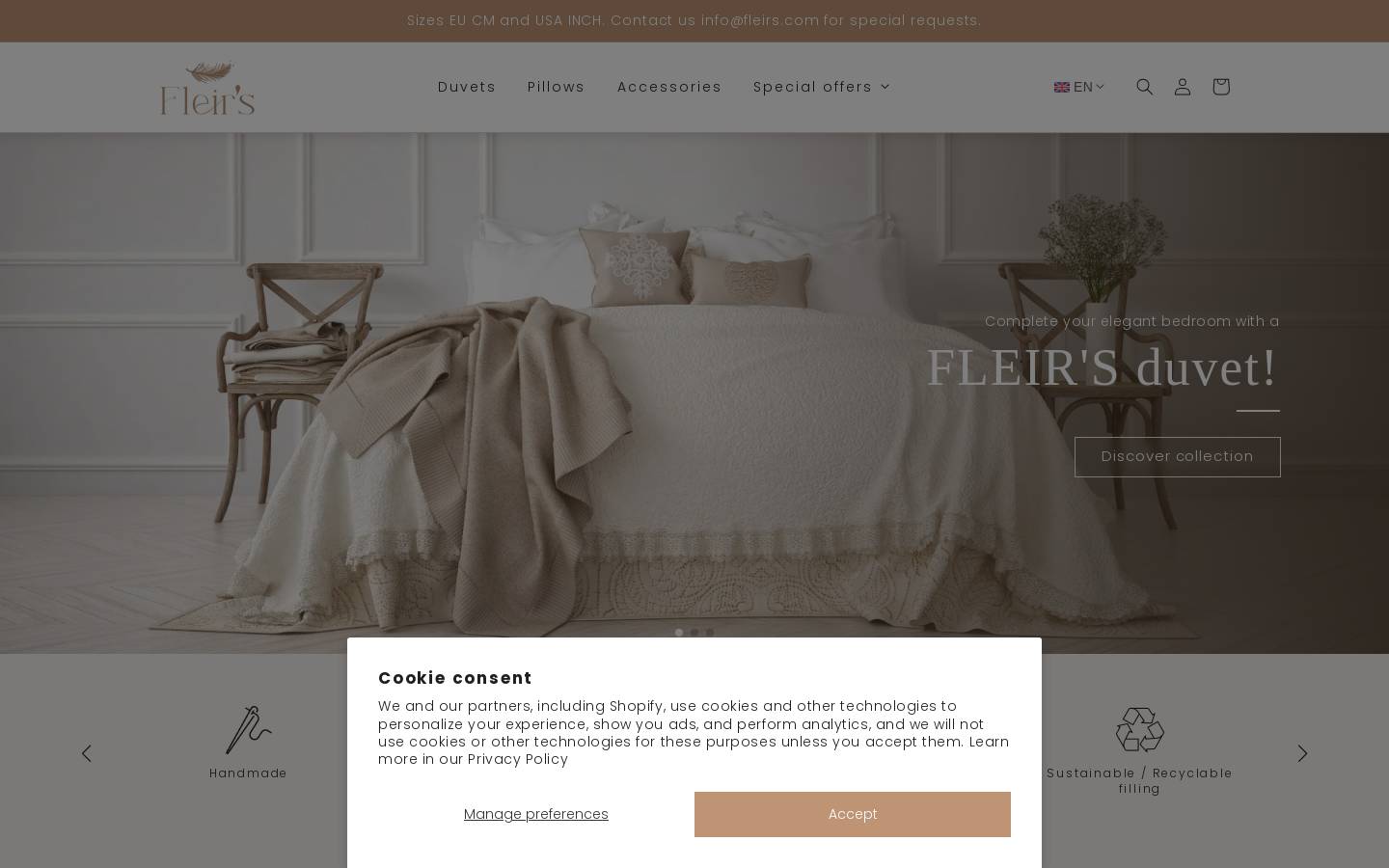fleirs.nl homepage screenshot