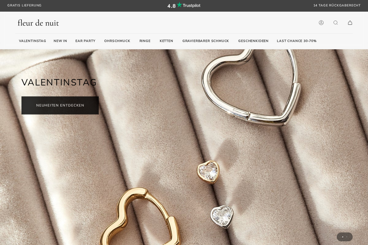 fleur de nuit homepage screenshot