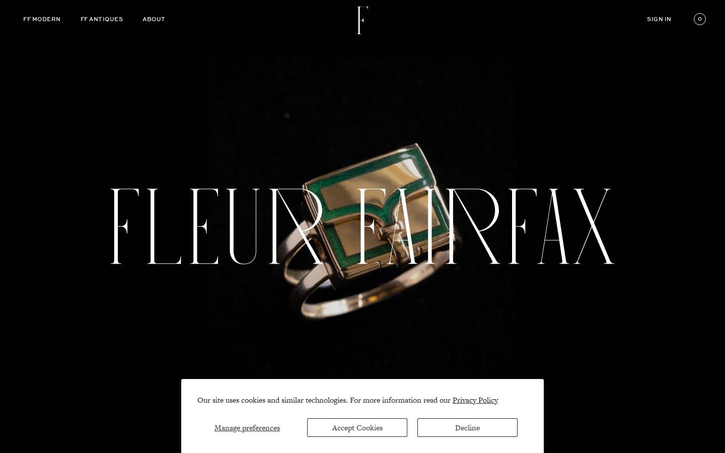 fleurfairfax.com homepage screenshot