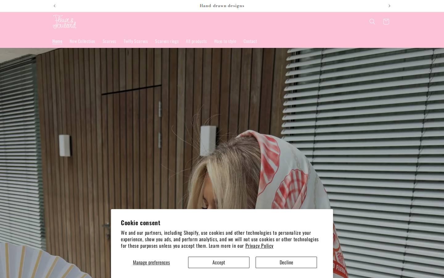 Fleurfoulard homepage screenshot
