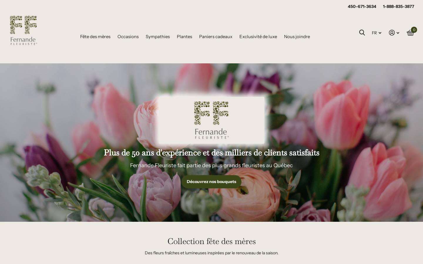 fleuristeexpert.ca homepage screenshot
