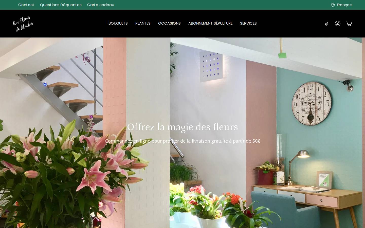 fleursdelenclos.com homepage screenshot