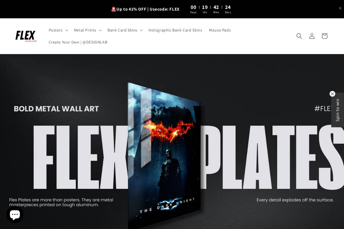 flex-designs.com homepage screenshot