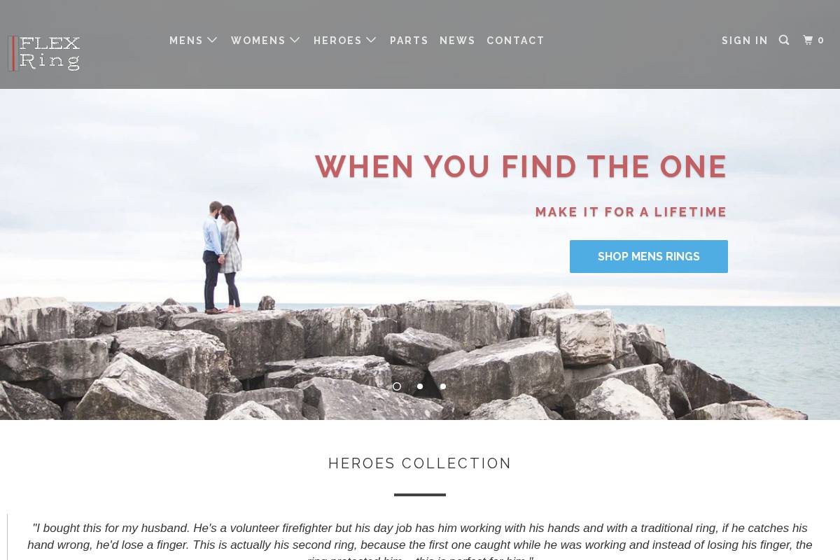 flex-ring.com homepage screenshot