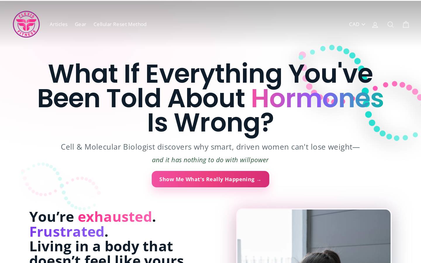 flexesfitnes.com homepage screenshot