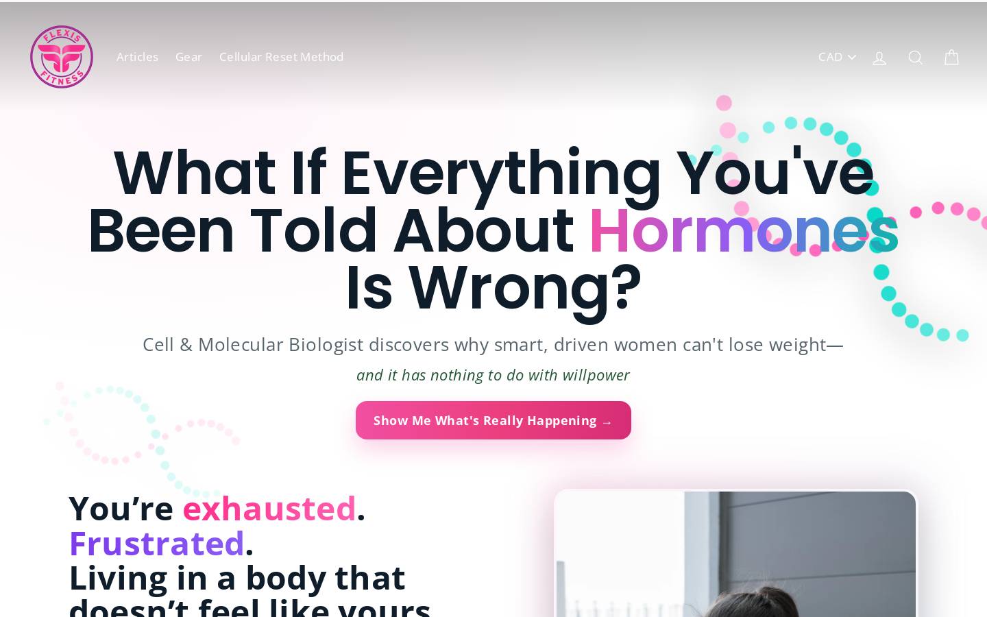 flexesfitness.com homepage screenshot