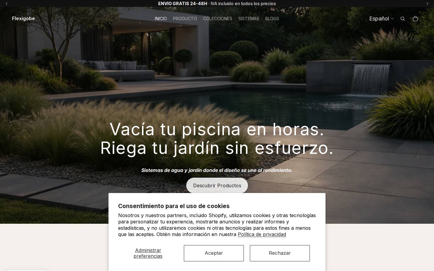 flexigobe.com homepage screenshot