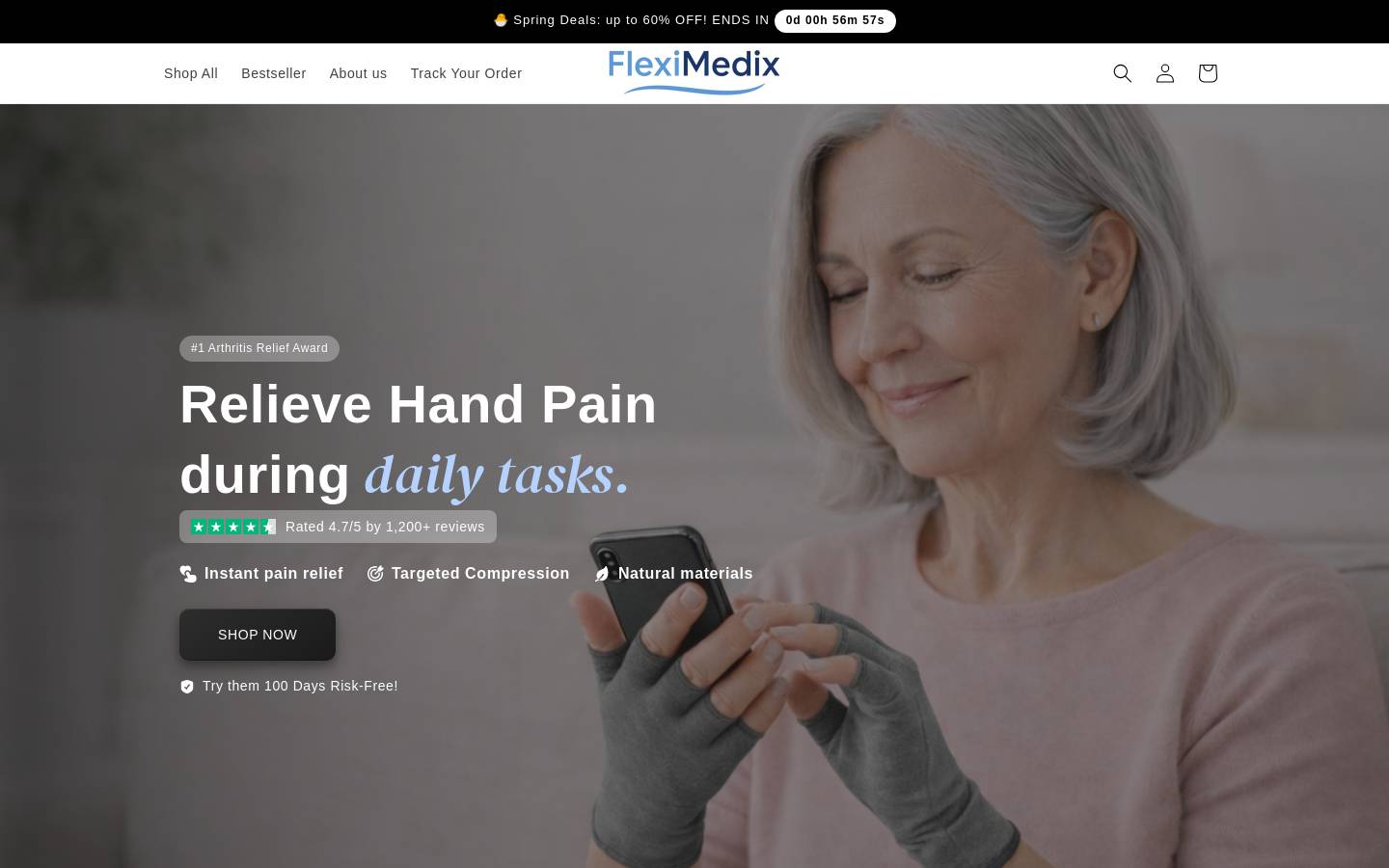 fleximedix.com homepage screenshot