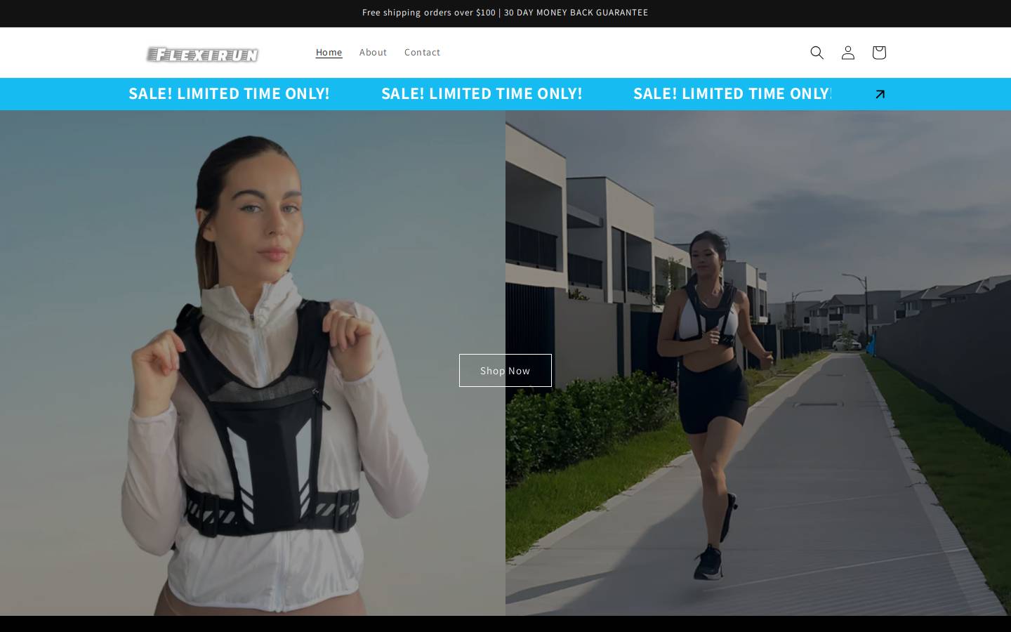 flexirun.com.au homepage screenshot