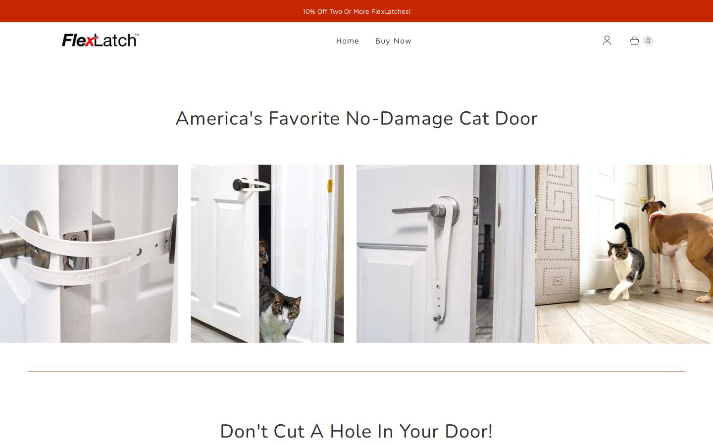 Flexlatch homepage screenshot