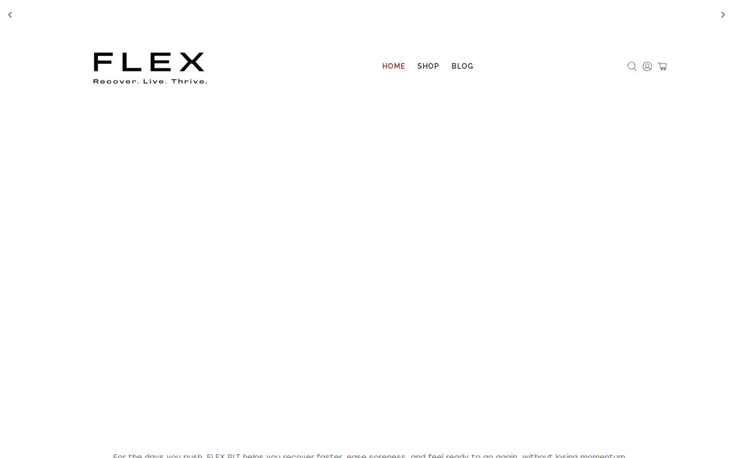 flexlighttherapy.com homepage screenshot