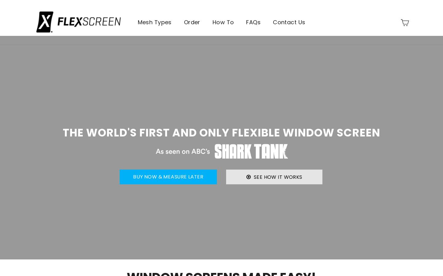 FlexScreen Retail homepage screenshot