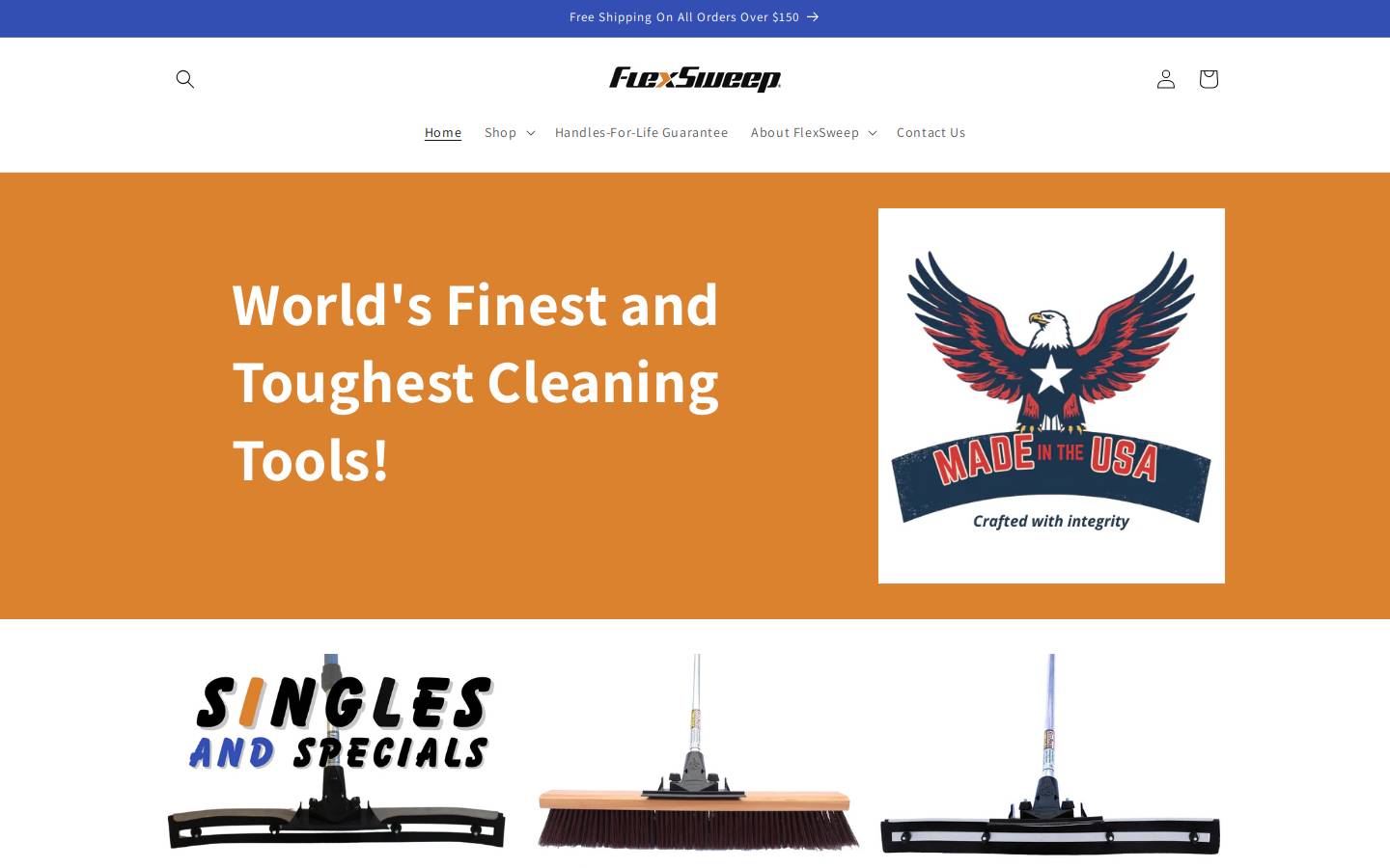 flexsweep.com homepage screenshot