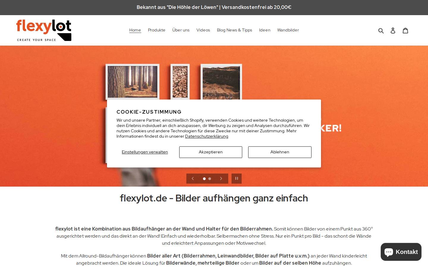 flexylot.de homepage screenshot
