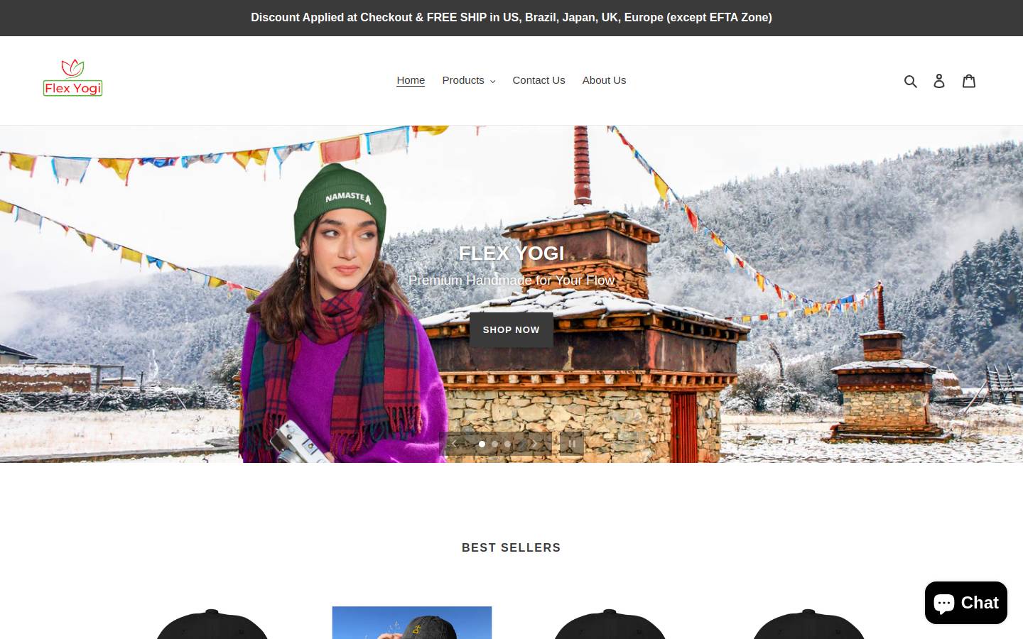 flexyogi.com homepage screenshot