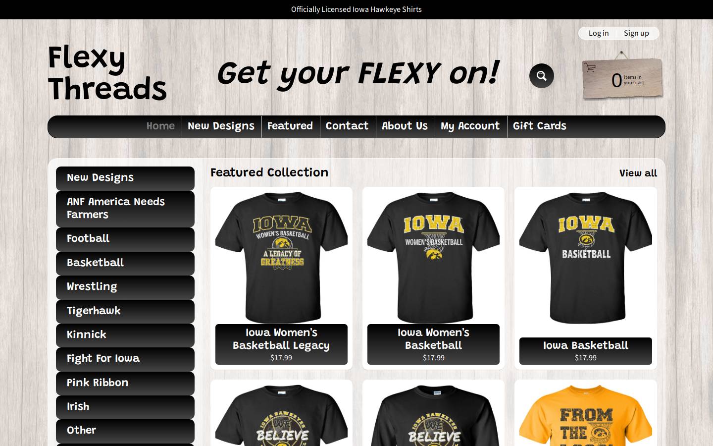 flexythreads.com homepage screenshot