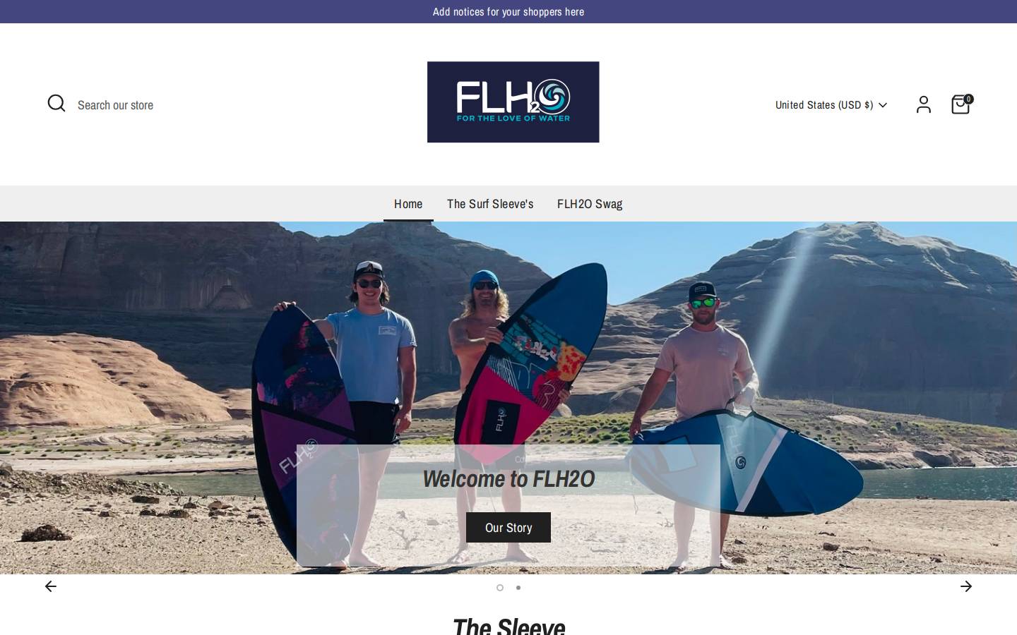 flh2o.net homepage screenshot