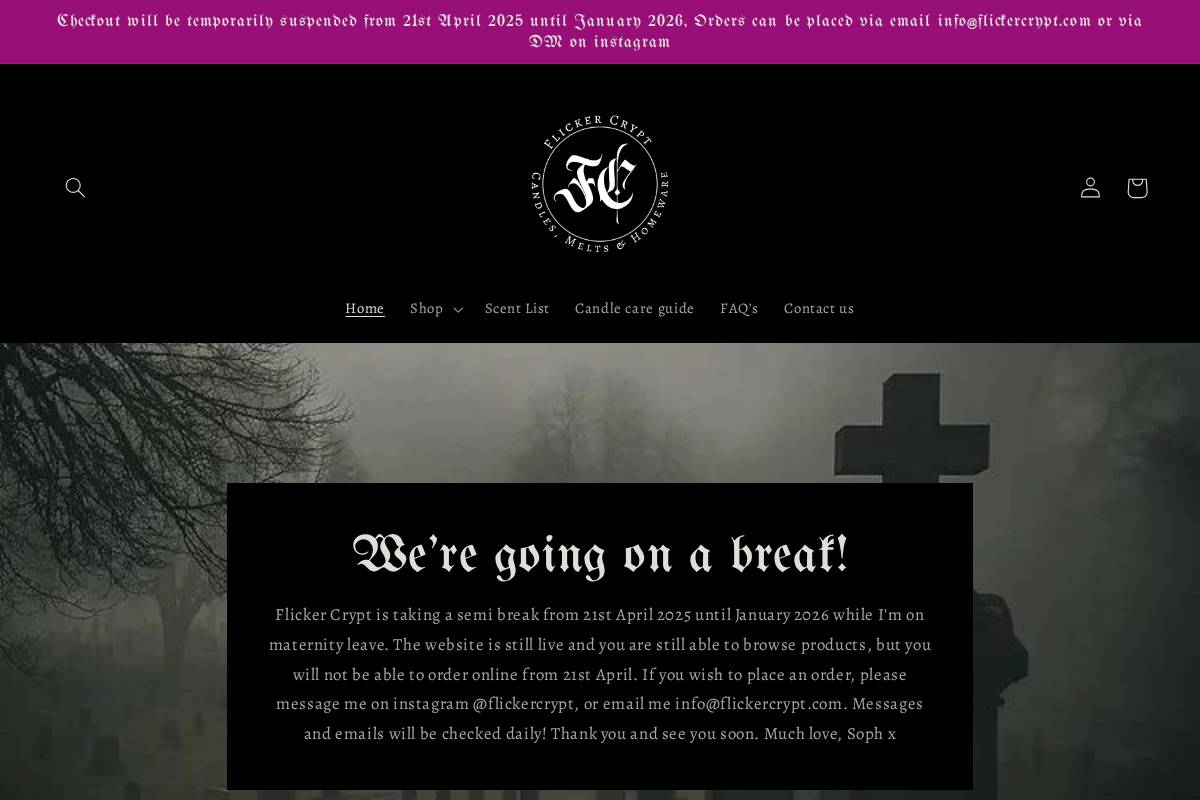 flickercrypt.com homepage screenshot