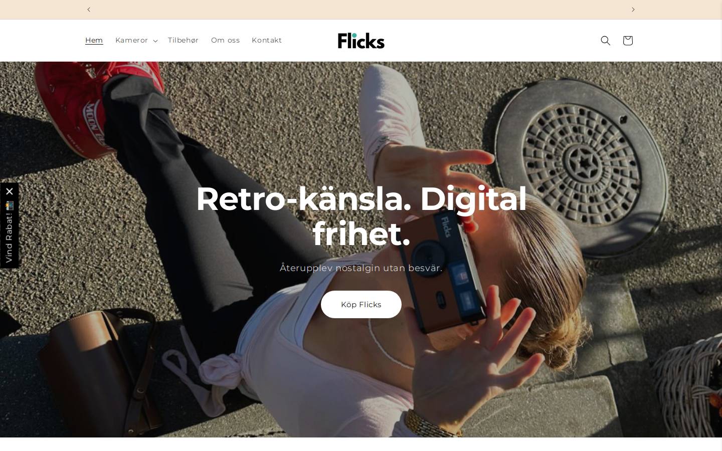 flicks.se homepage screenshot