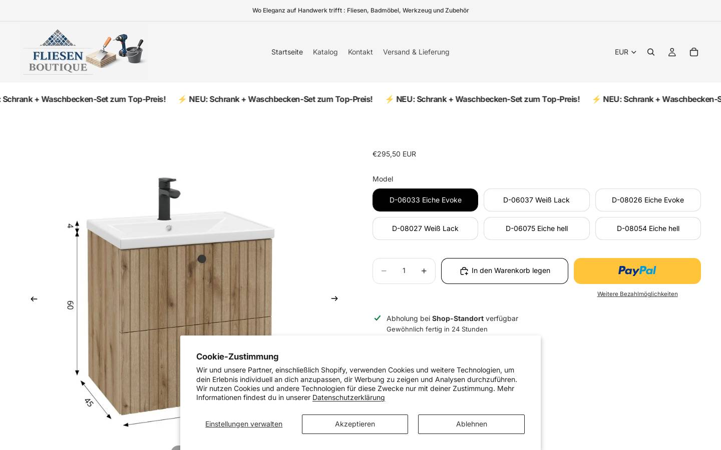 fliesen.boutique homepage screenshot