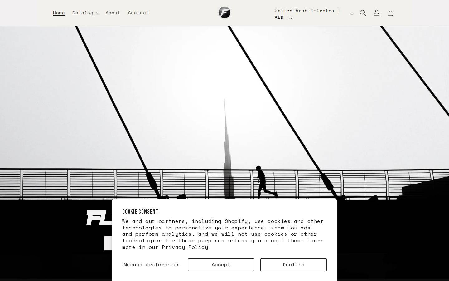 flightapparel.store homepage screenshot