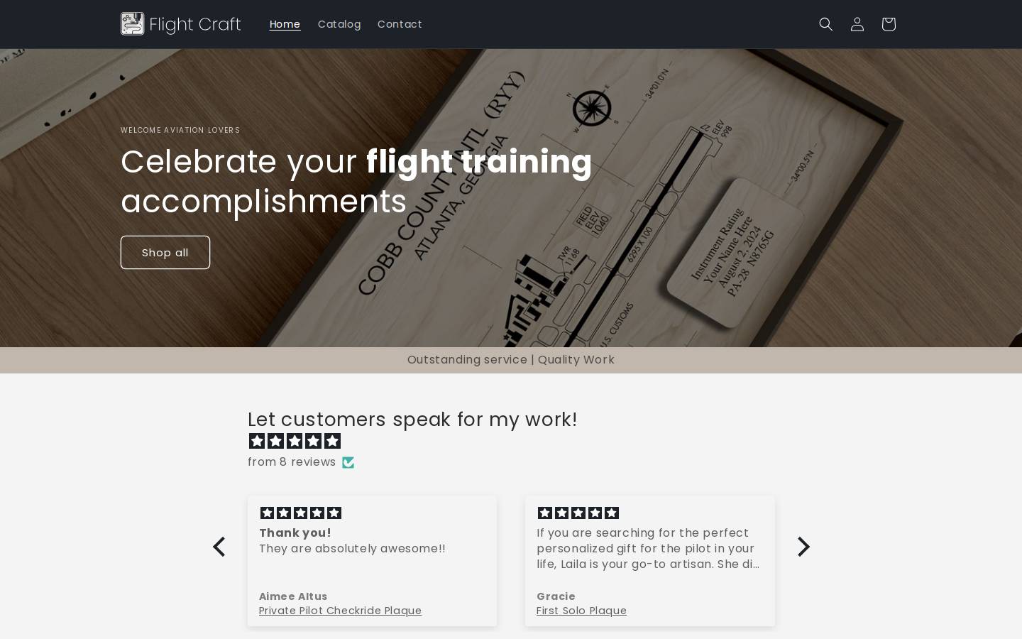 flightcraft.shop homepage screenshot