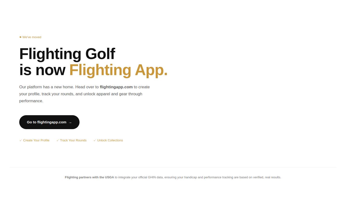flightinggolf.com homepage screenshot