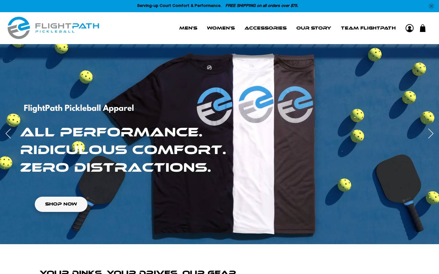 flightpathpickleball.com homepage screenshot