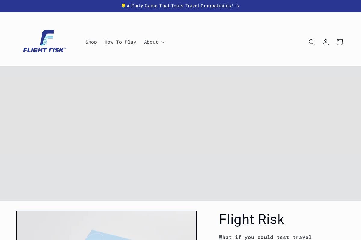 flightriskgame.com homepage screenshot