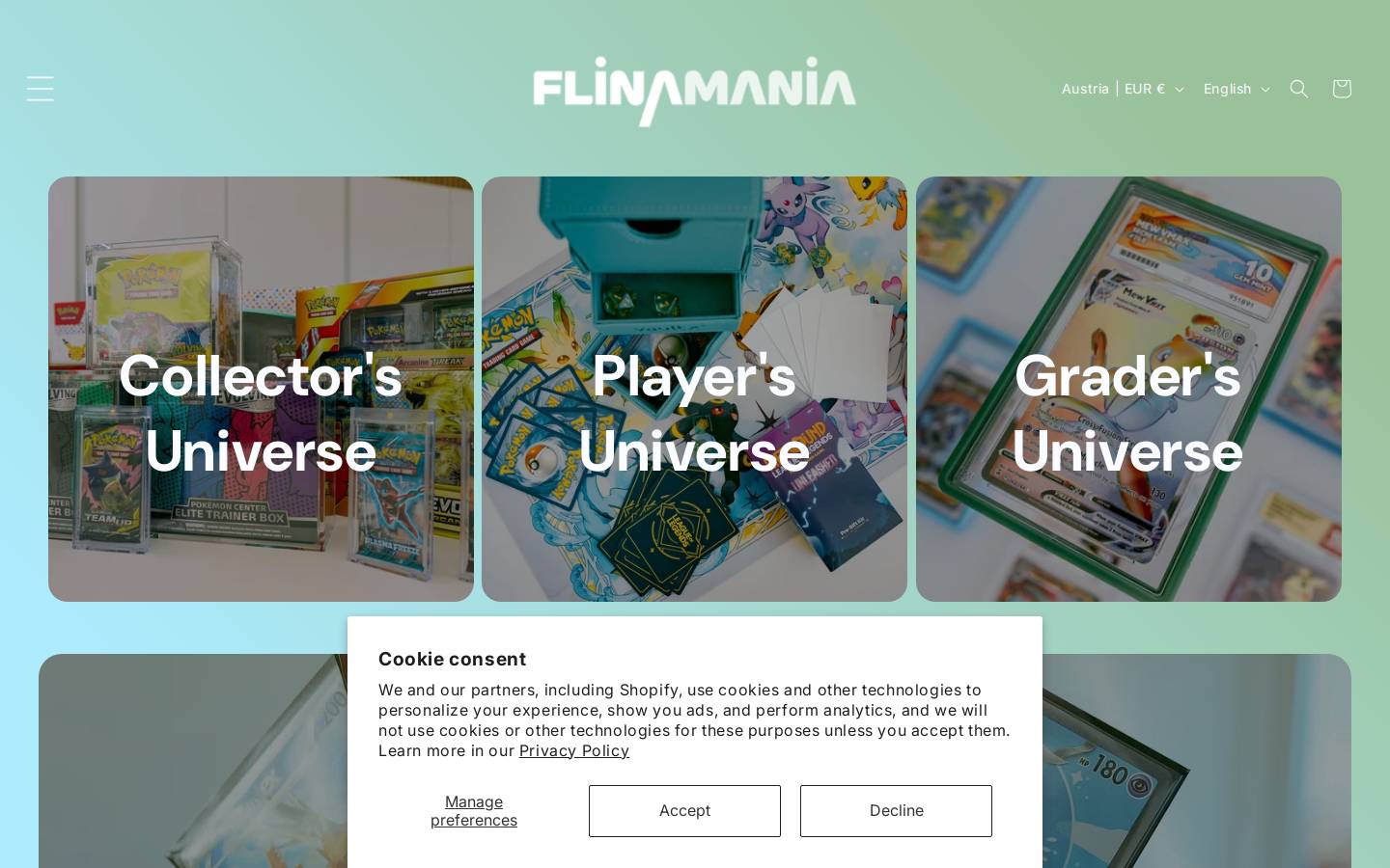 Flinamania homepage screenshot
