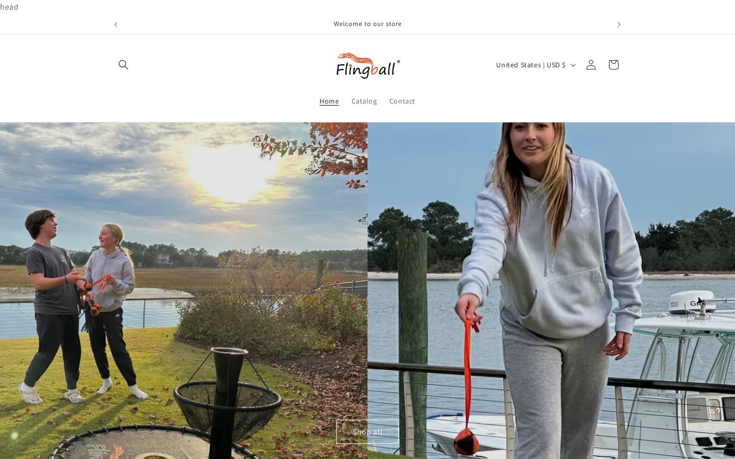 flingballgames.com homepage screenshot