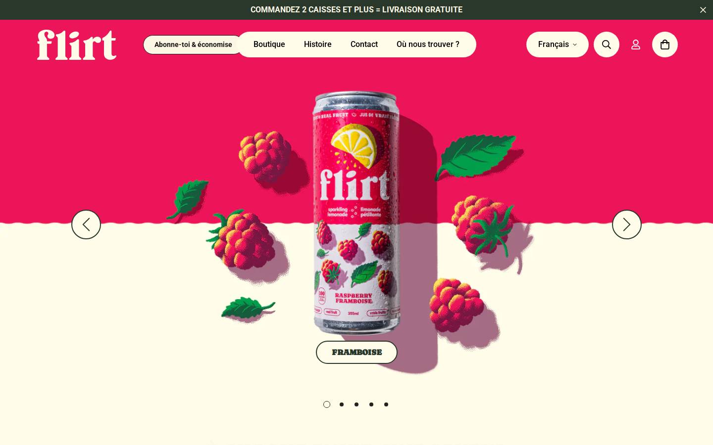flirtdrinks.com homepage screenshot