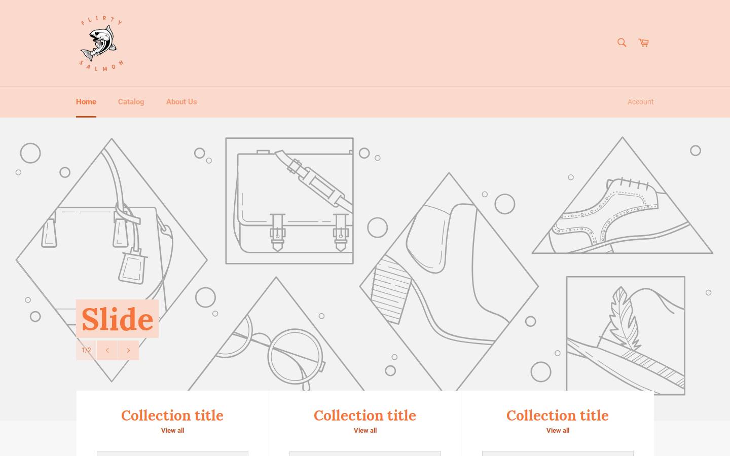 flirtysalmon.com homepage screenshot