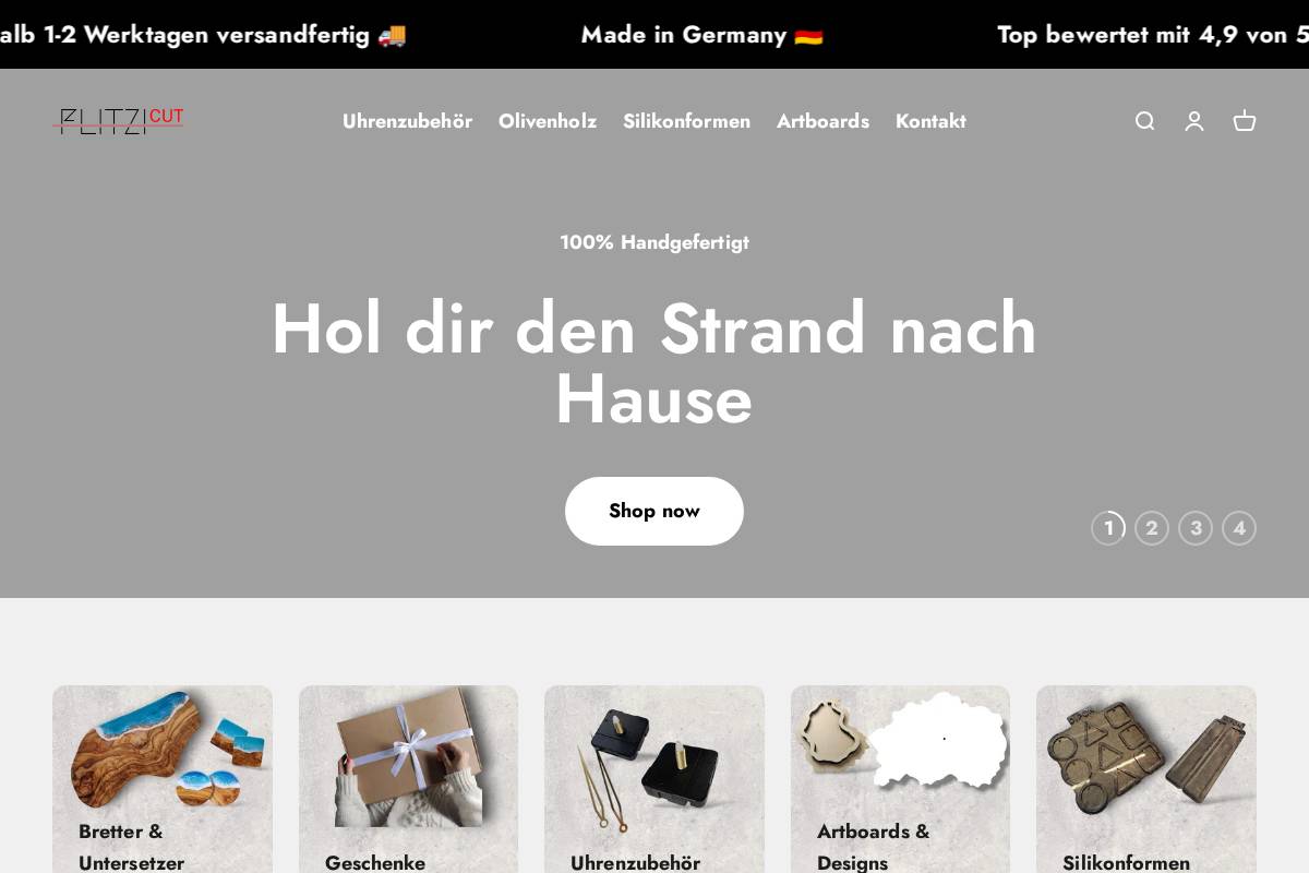 flitzicut.com homepage screenshot
