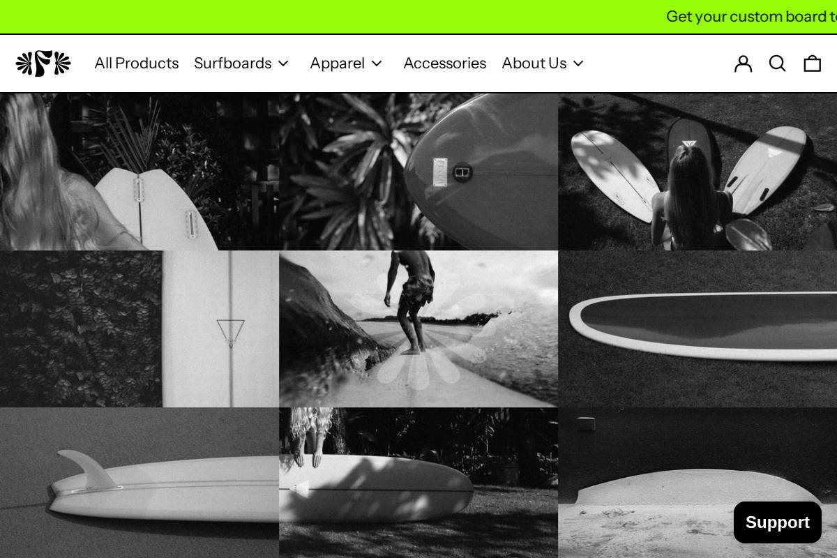 flklrsurf.com homepage screenshot