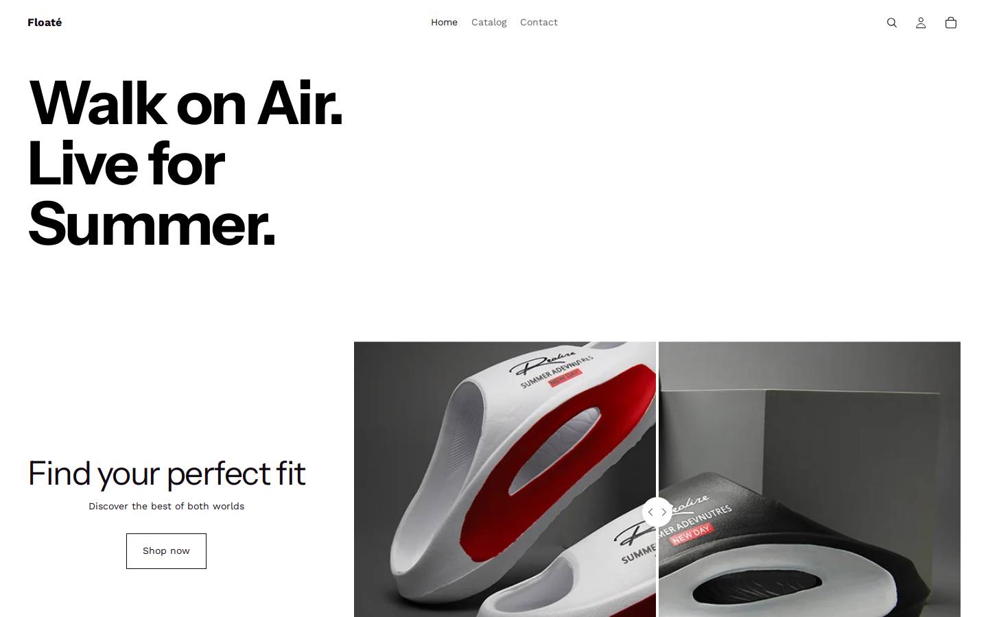 floate.shop homepage screenshot